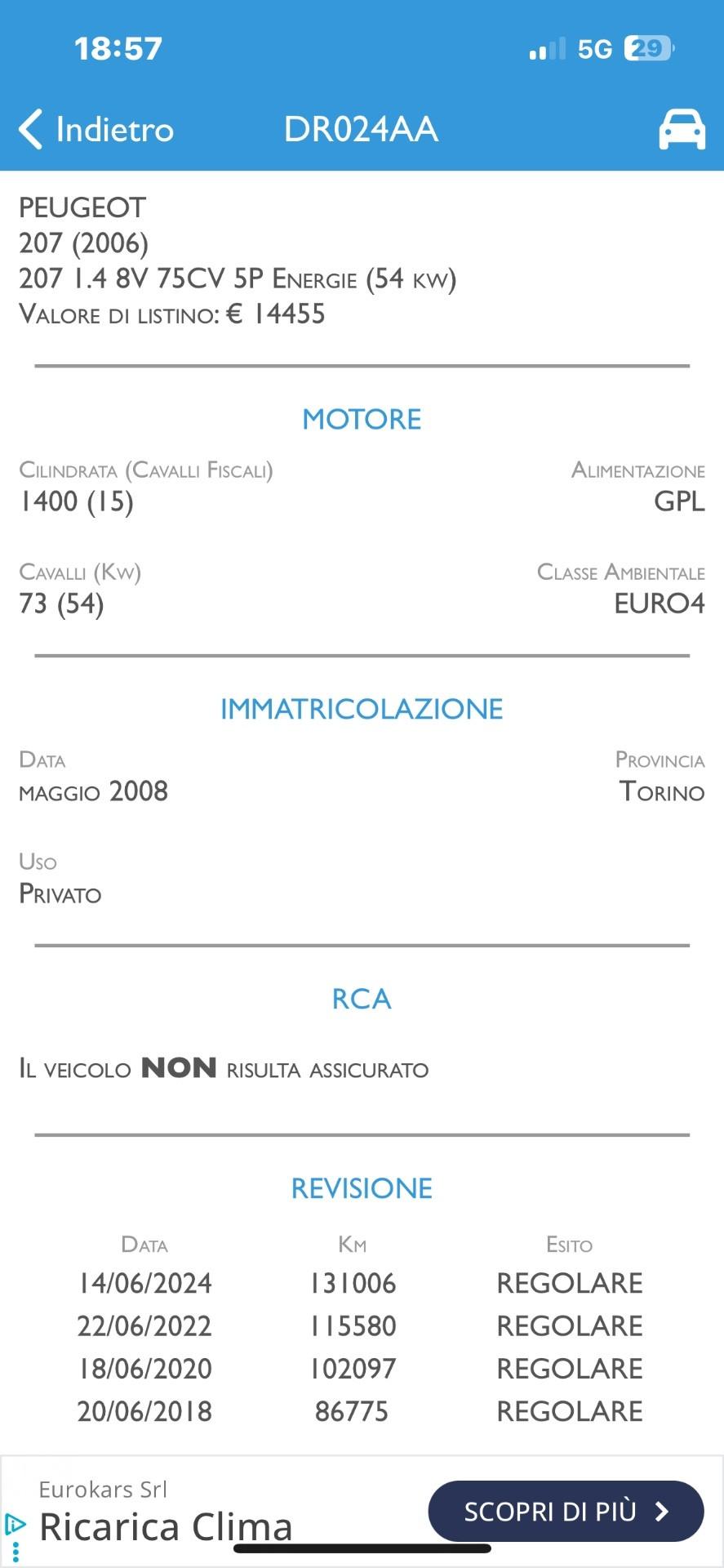 Peugeot 207 1.4 8V 75CV 5p. Energie Sport ECO GPL