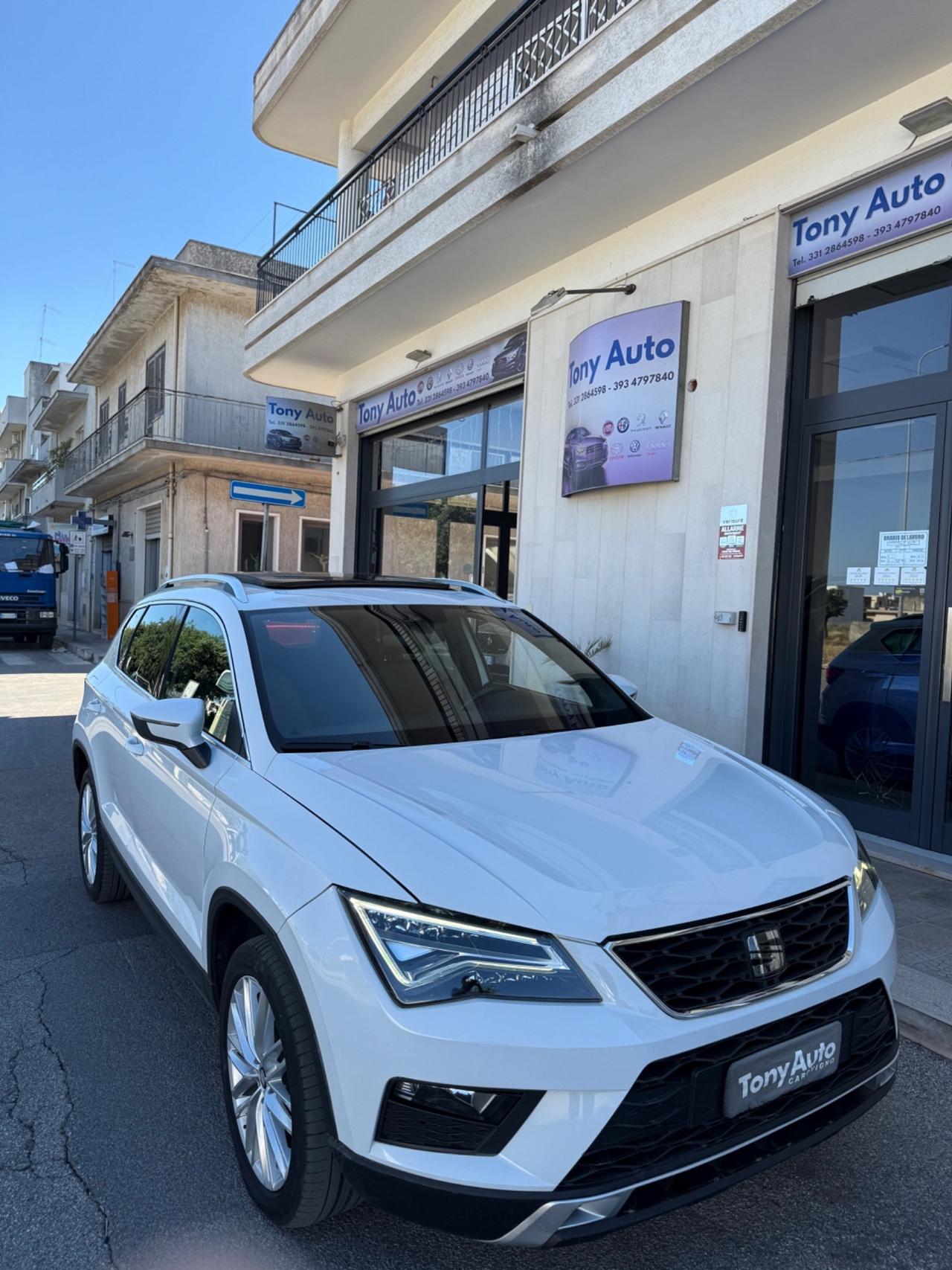 Seat Ateca TDI Xcellence 4drive dsg CON 60000 KM CERTIFICATI SEAT,TETTO APRIBILE.TELECAMERA,NAVIGATORE