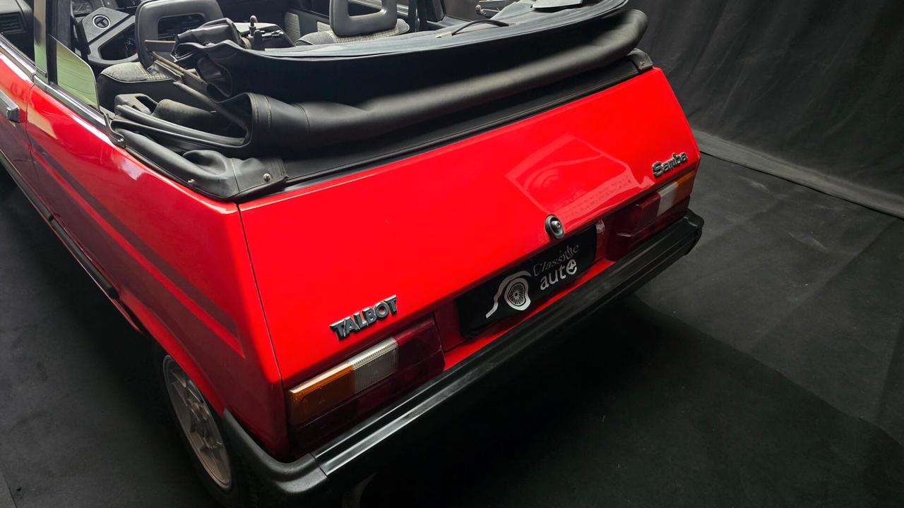 Talbot Samba Cabrio, anno 1985, certificata ASI