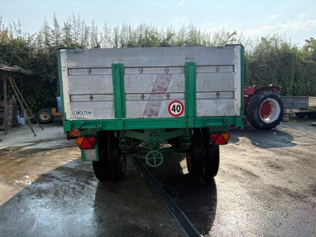 Rimorchio agricolo Viberti 450 cm x 250 sponde e prolunghe paglia