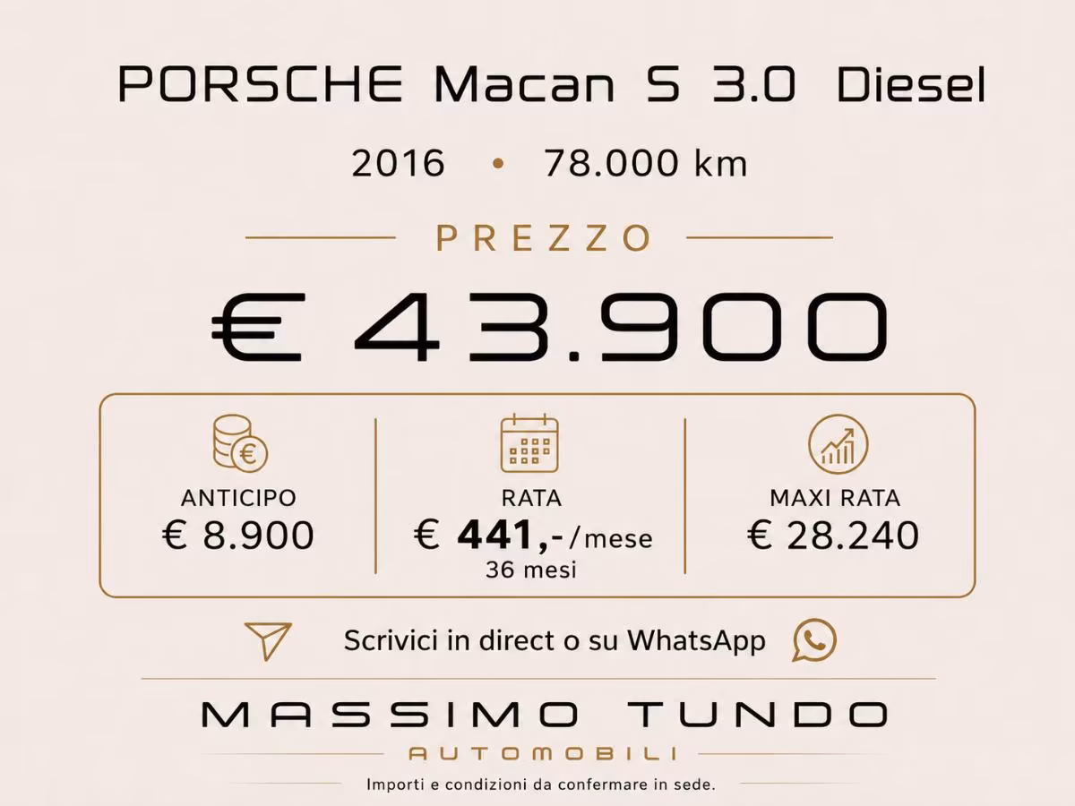 PORSCHE Macan S 3.0 Diesel