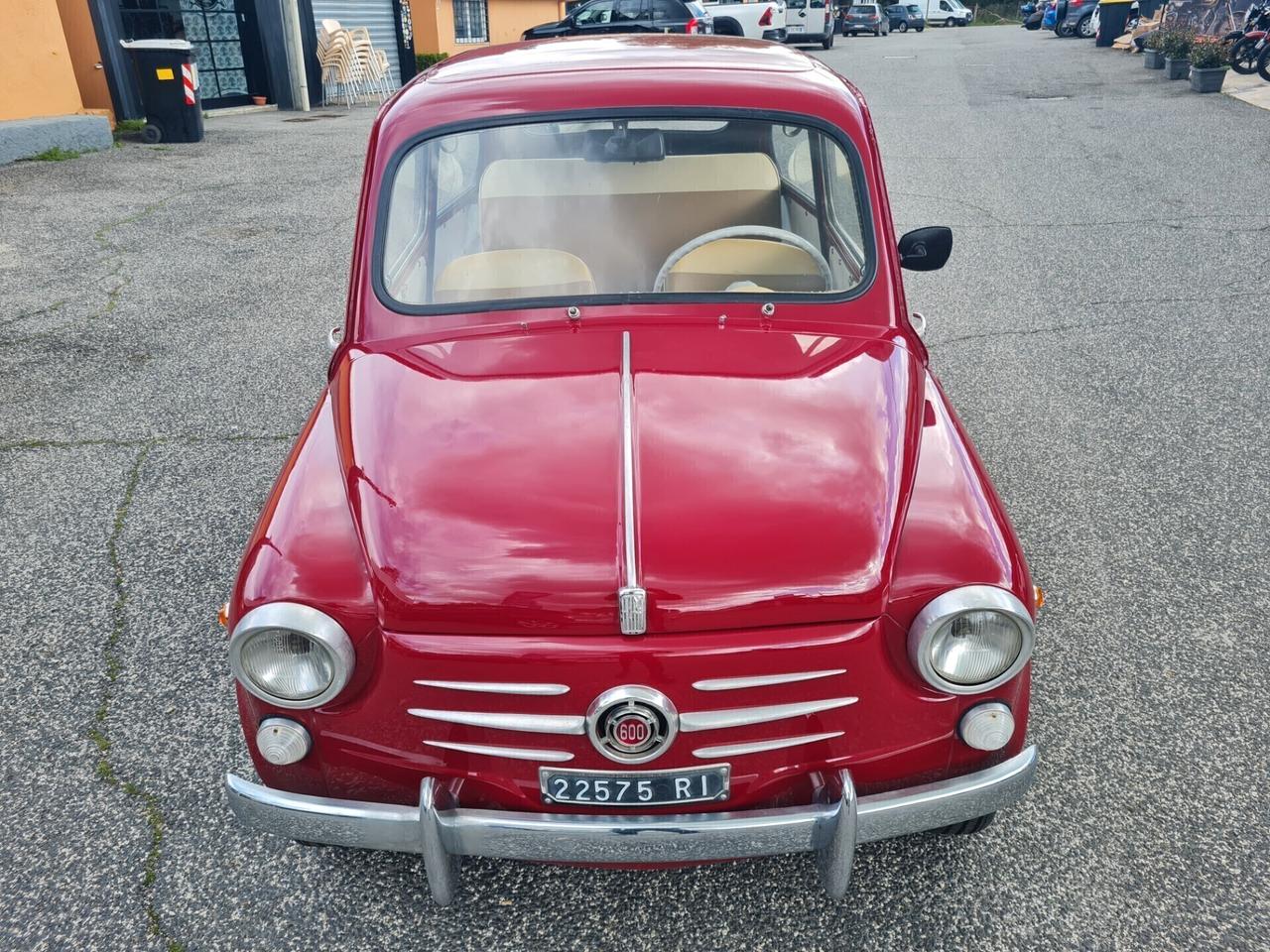 Fiat 600 D *ASI*VALUTO PERMUTE*LIBRETTO ORIGINALE*