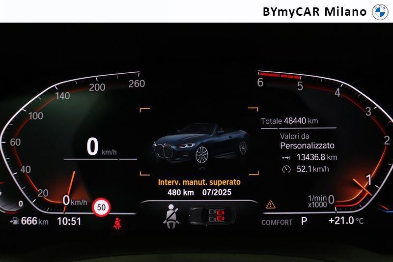 BMW Serie 4 Cabrio 420 d Mild Hybrid 48V Msport Steptronic