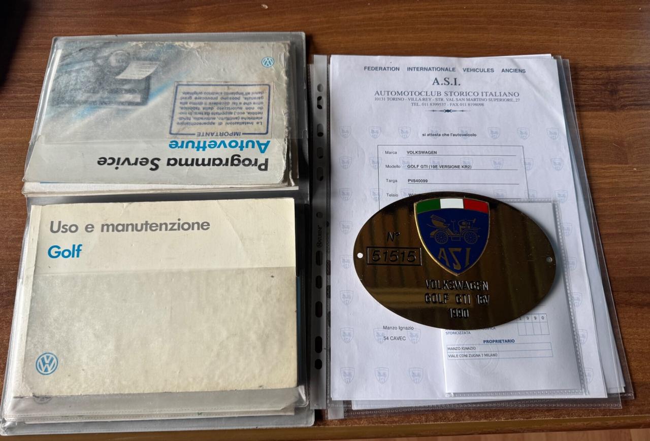 Volkswagen Golf GTI 1800 16V 3 porte ASI ORO E CRS