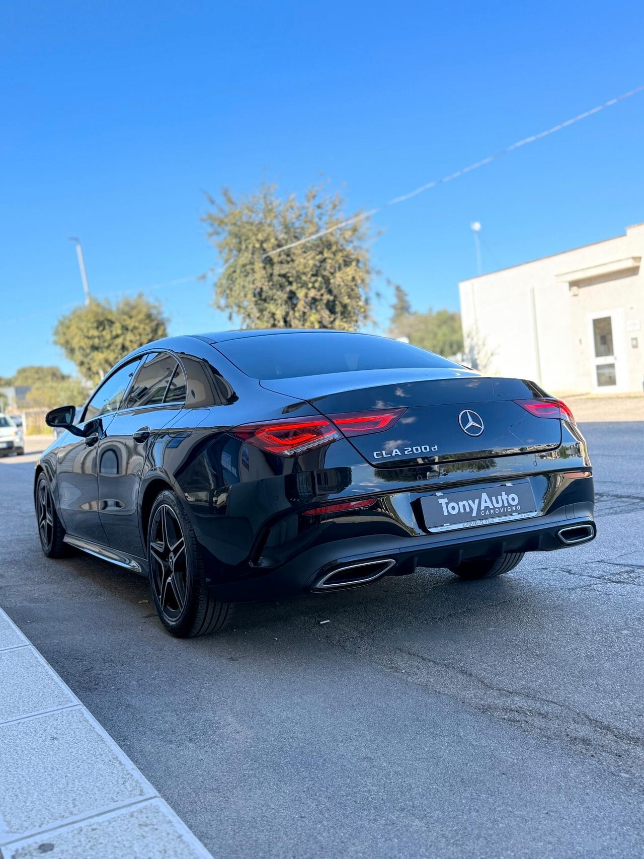 Mercedes-benz CLA 200 Coupe d 150 cv Premium auto AMG CON LUCI SOFFUSE,TELECAMERA,APPLE CARPLAY,VIRTUAL COCKPIT