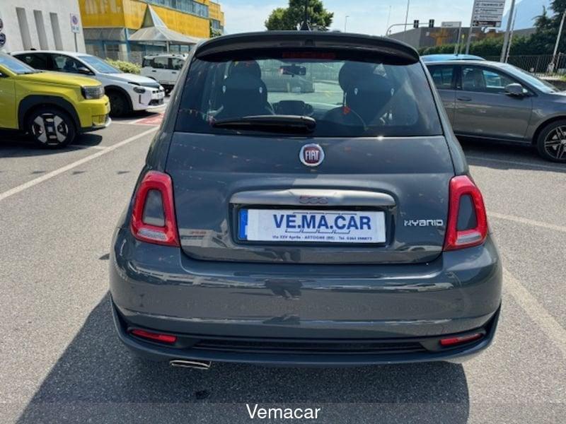 FIAT 500 1.0 Hybrid Sport-RADIO 7"-CAR PLAY - SOLO KM 61800- OK NEOPATENTATO !