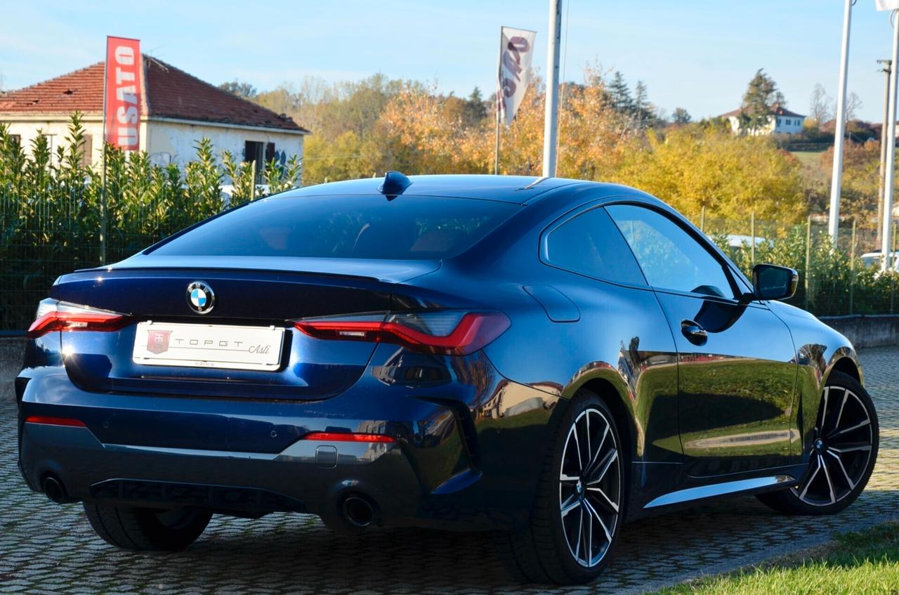 BMW 420d COUPE MHEV 48V MSPORT 190cv AUTO, UNICOPROPRIETARIO, SERVICE UFF BMW, UFF ITALIANA, EURO 6D, 19", NAVI, RETROCAMERA, PERMUTE