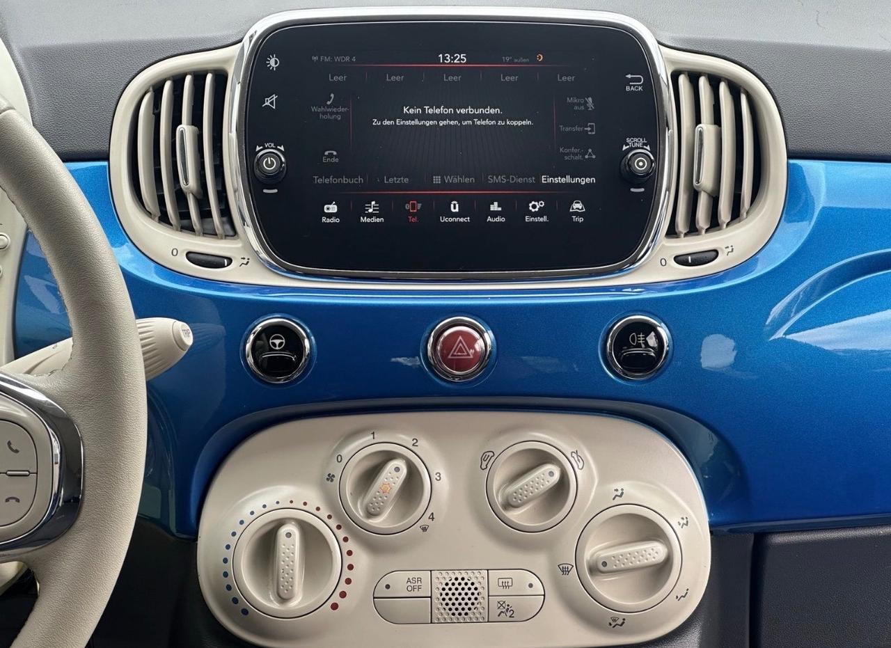 Fiat 500 C 1.2 Lounge blue metallic