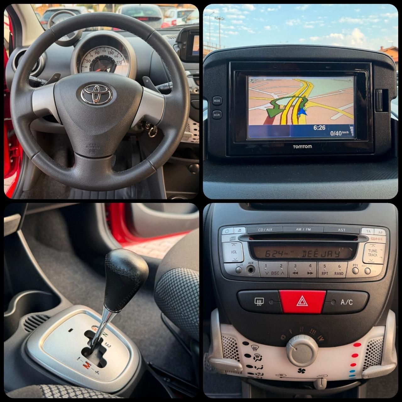 Toyota Aygo 1.0 12V VVT-i 5 porte AUTOMATICA NAVIGA OK NEOPATENTATI