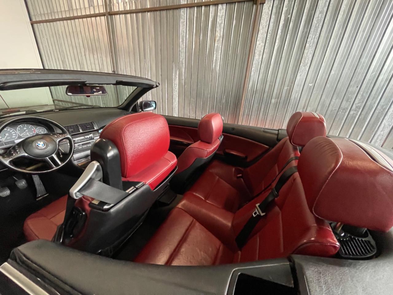 Bmw 330 CI cat Cabrio pelle rossa assetto