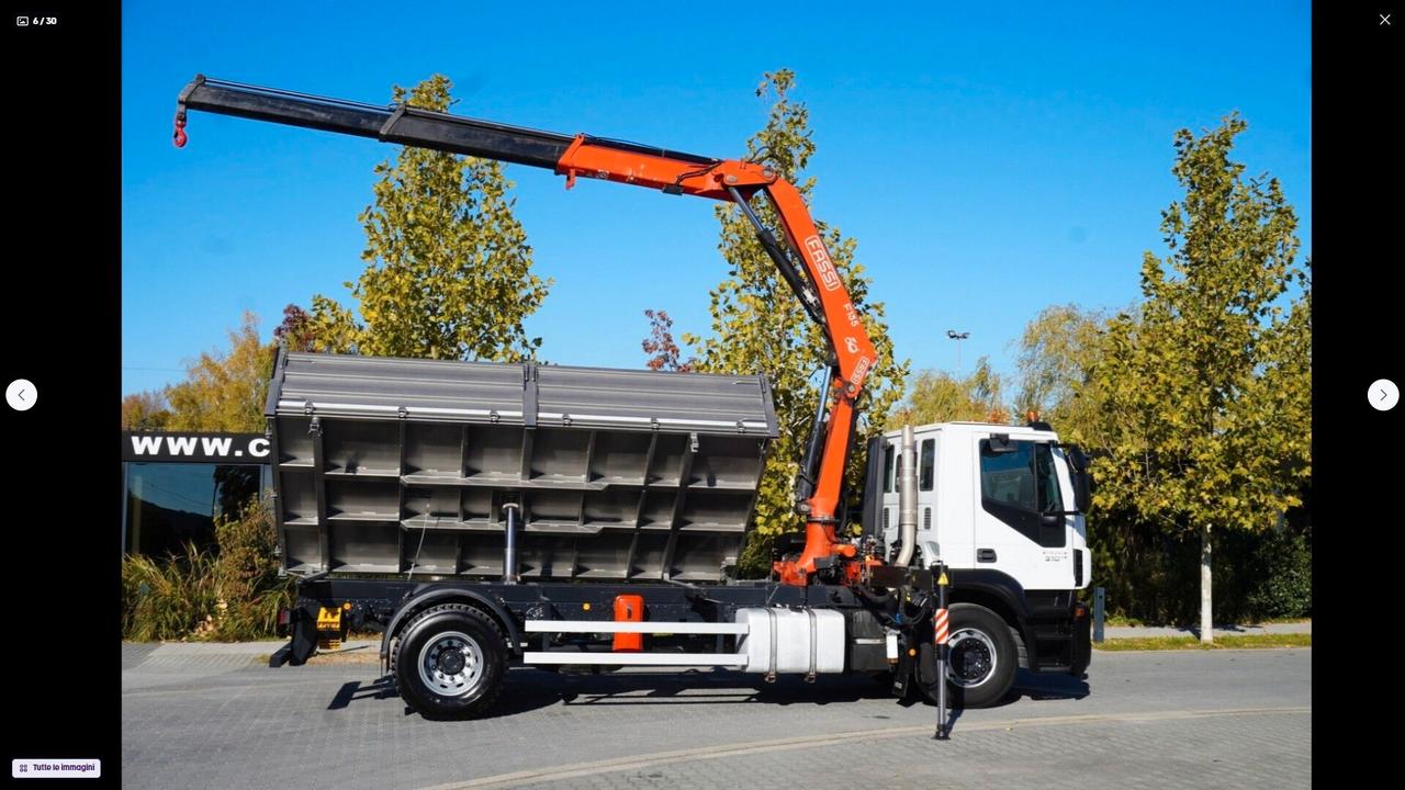 IVECO STRALIS 310 E6 RIBALTABILE TRILATERALE