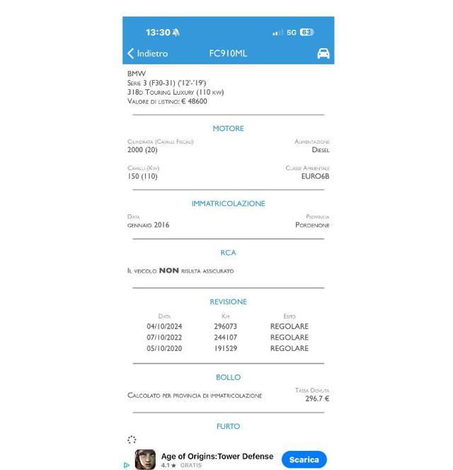 BMW 318 d Touring Sport