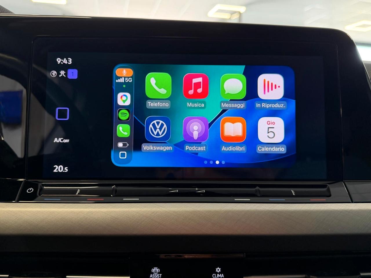 VOLKSWAGEN GOLF VIII STYLE 2.0 TDI 115CV CARPLAY OK NEOPATENTATI ANNO 2022