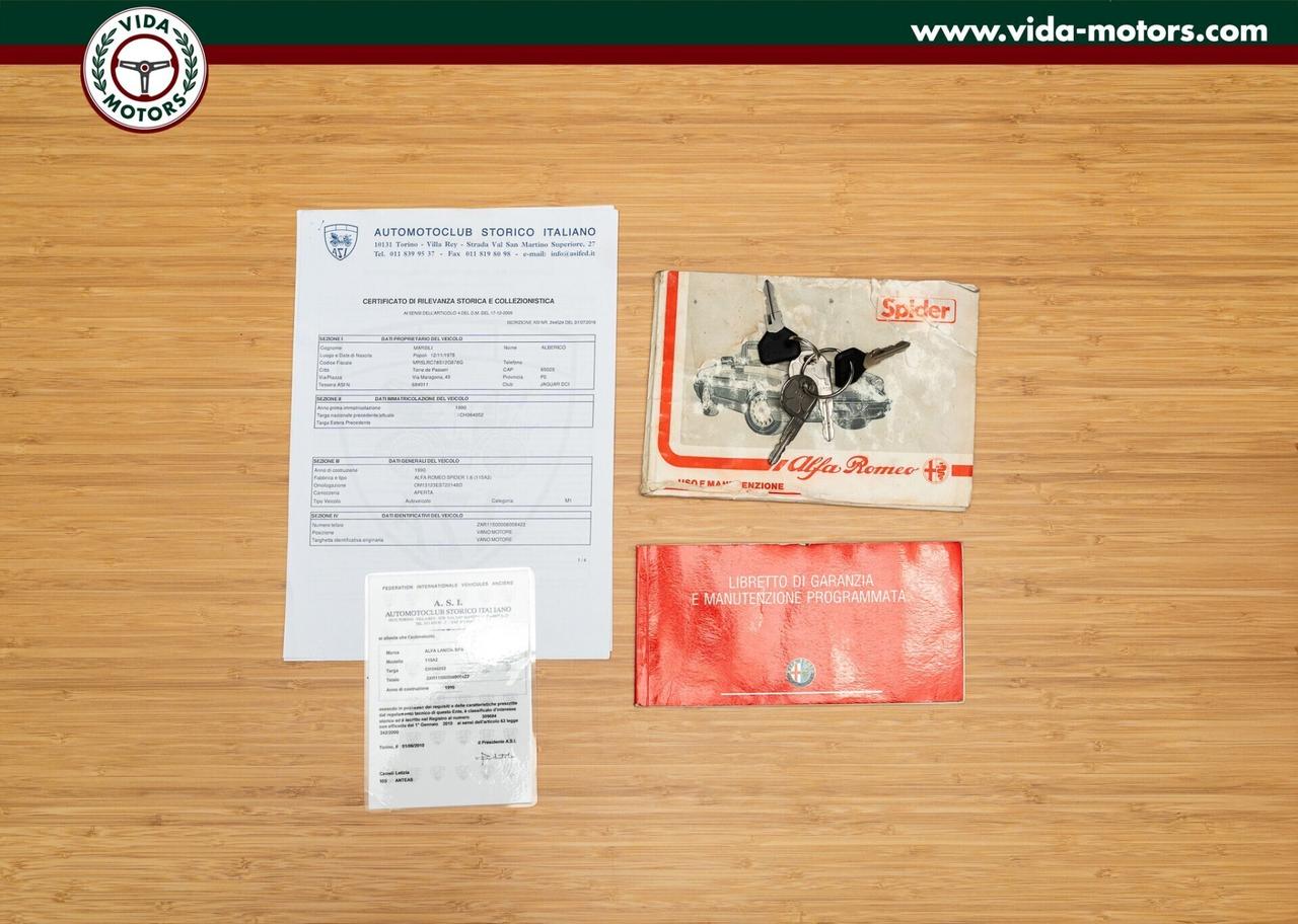 Alfa Romeo Spider 4a Serie 1600 * 2.951 ESEMPLARI