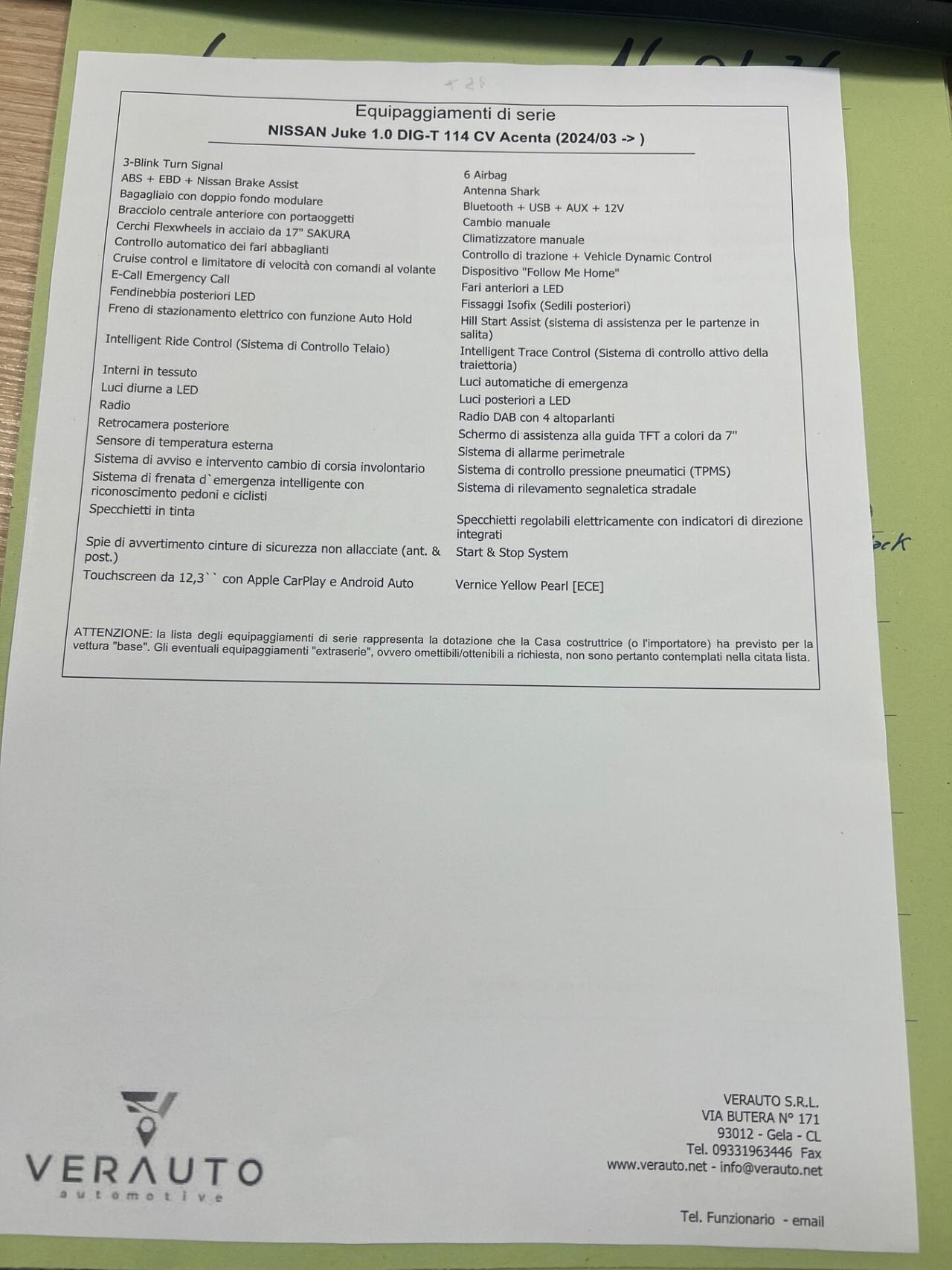 Nissan Juke 1.0 DIG-T 114 CV Acenta