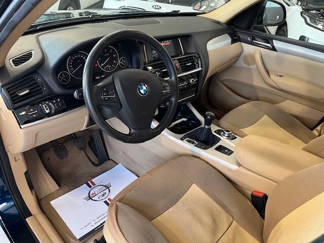 Bmw X3 S DRIVE 18 D MANUALE