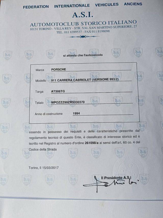 PORSCHE 911 Carrera cat Cabriolet