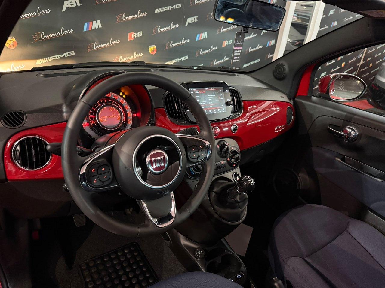 Fiat 500C 1.0 Hybrid Red