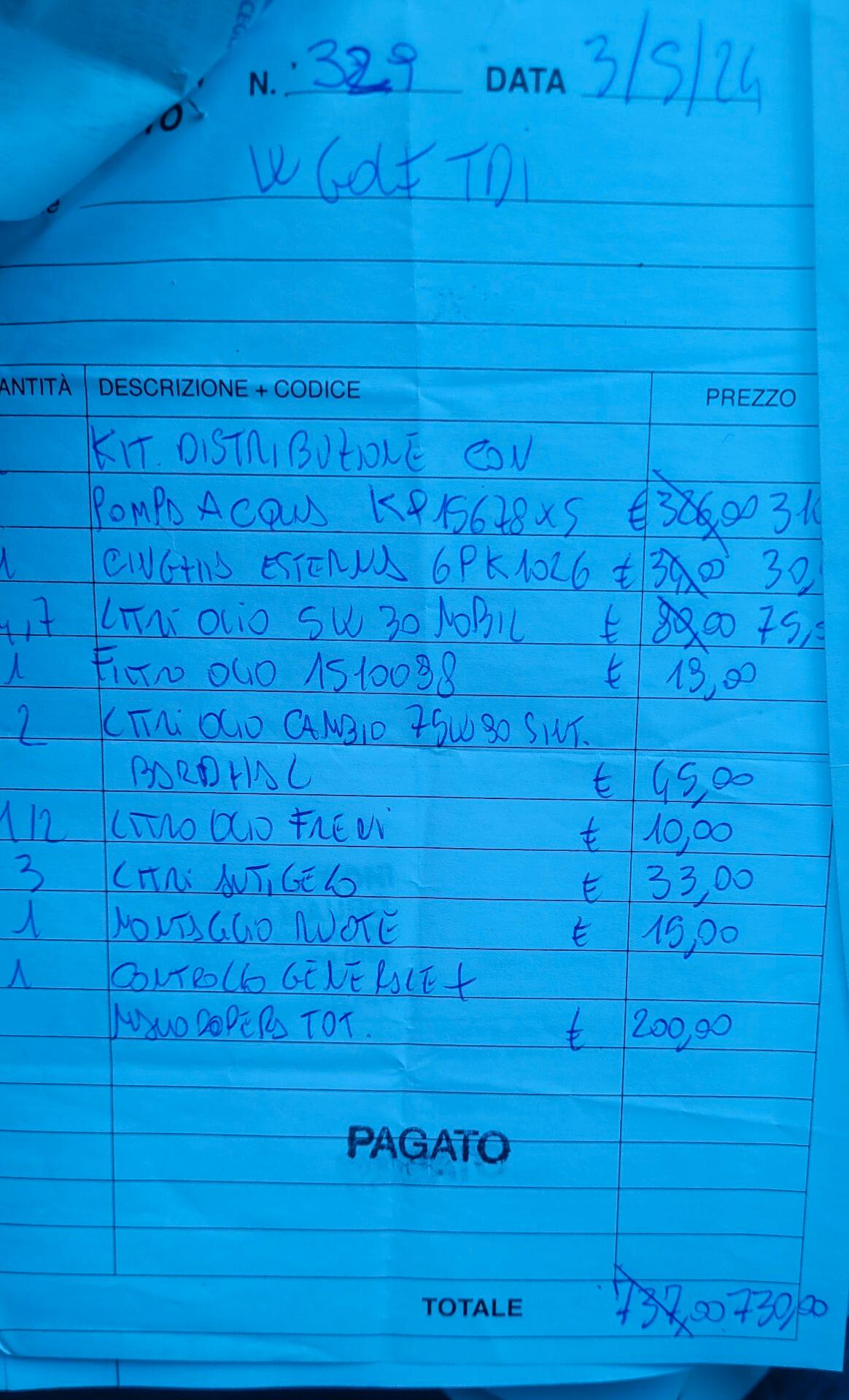 Volkswagen Golf 1.6 TDI 5p. NON TRATTABILE..NO GARANZIA..