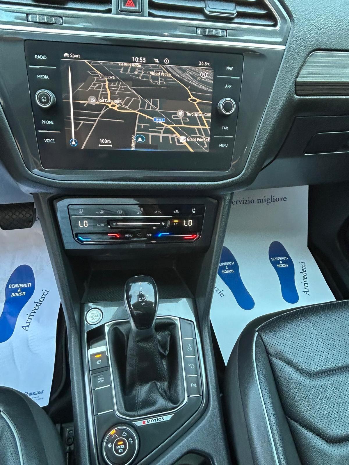 Volkswagen Tiguan Allspace Tiguan Allspace 2.0 TDI SCR DSG 4MOTION TETTO APRIBILE INTERNI IN PELLE TOTALE