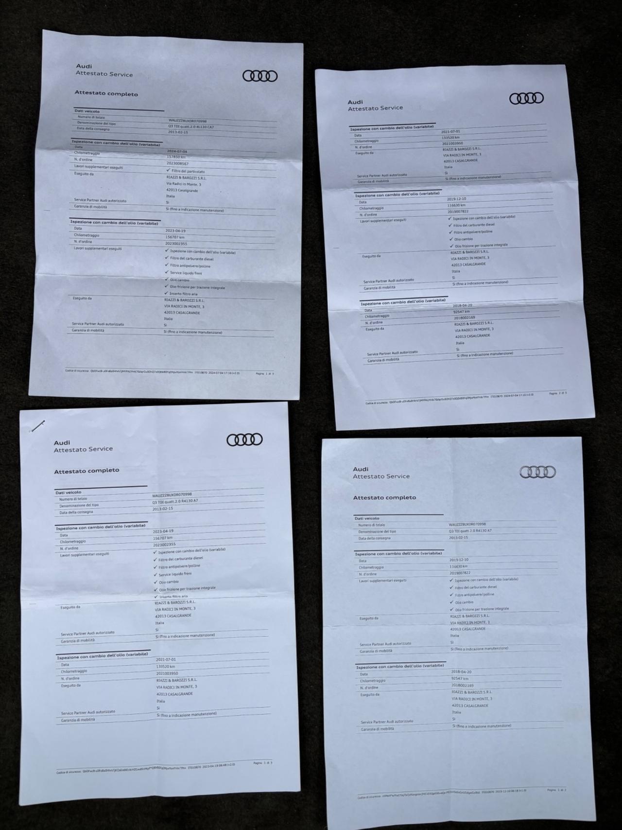 Audi Q3 2.0 TDI quattro S tronic. Garanzia 12 mesi