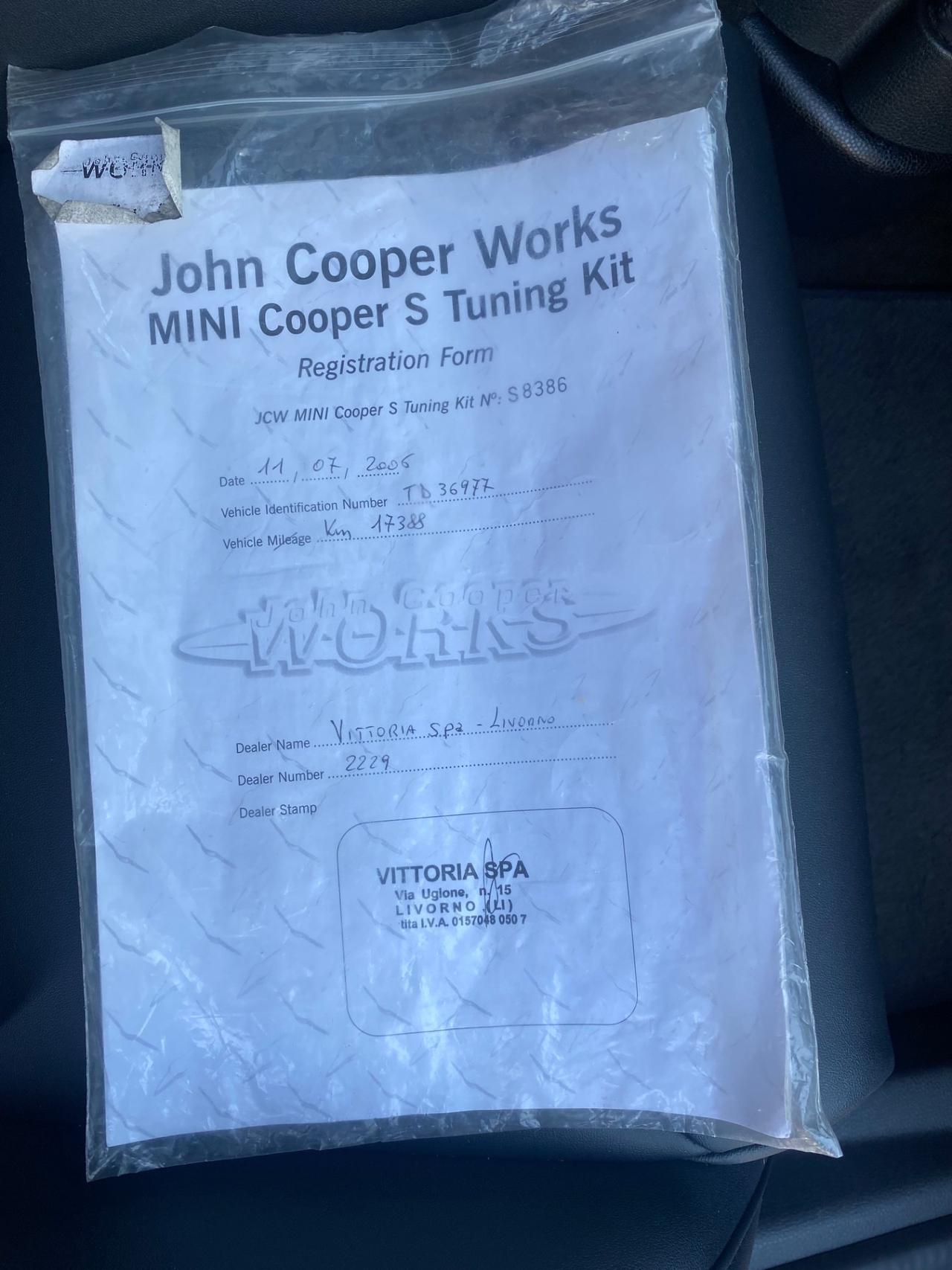 Mini 1.6 16V Cooper S JCW MOTORE FORGIATO RECARO