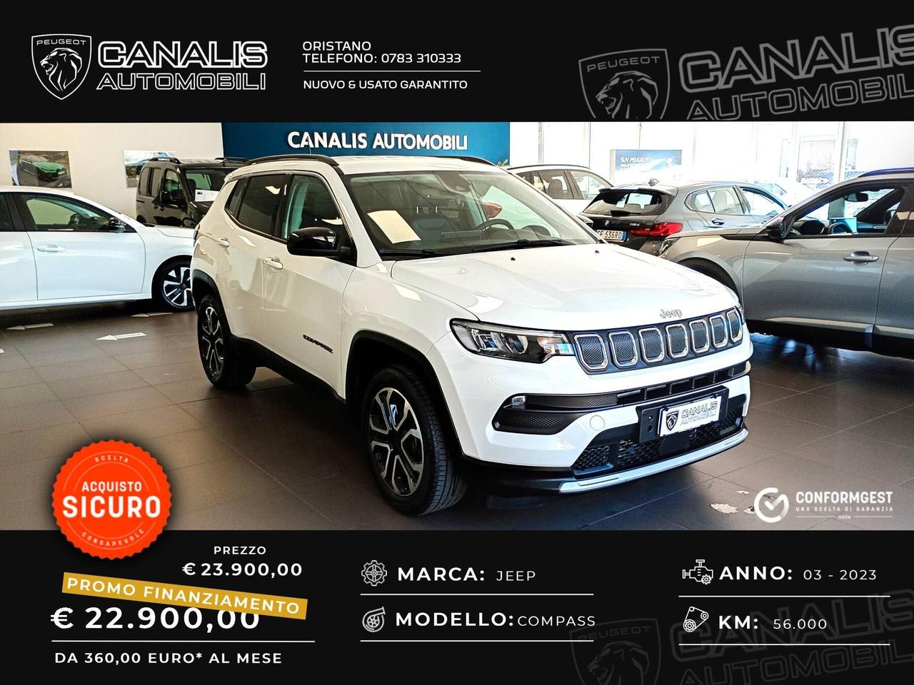 Jeep Compass 1.6 Multijet II 130 cv Limited - 2023 - AZIENDALE