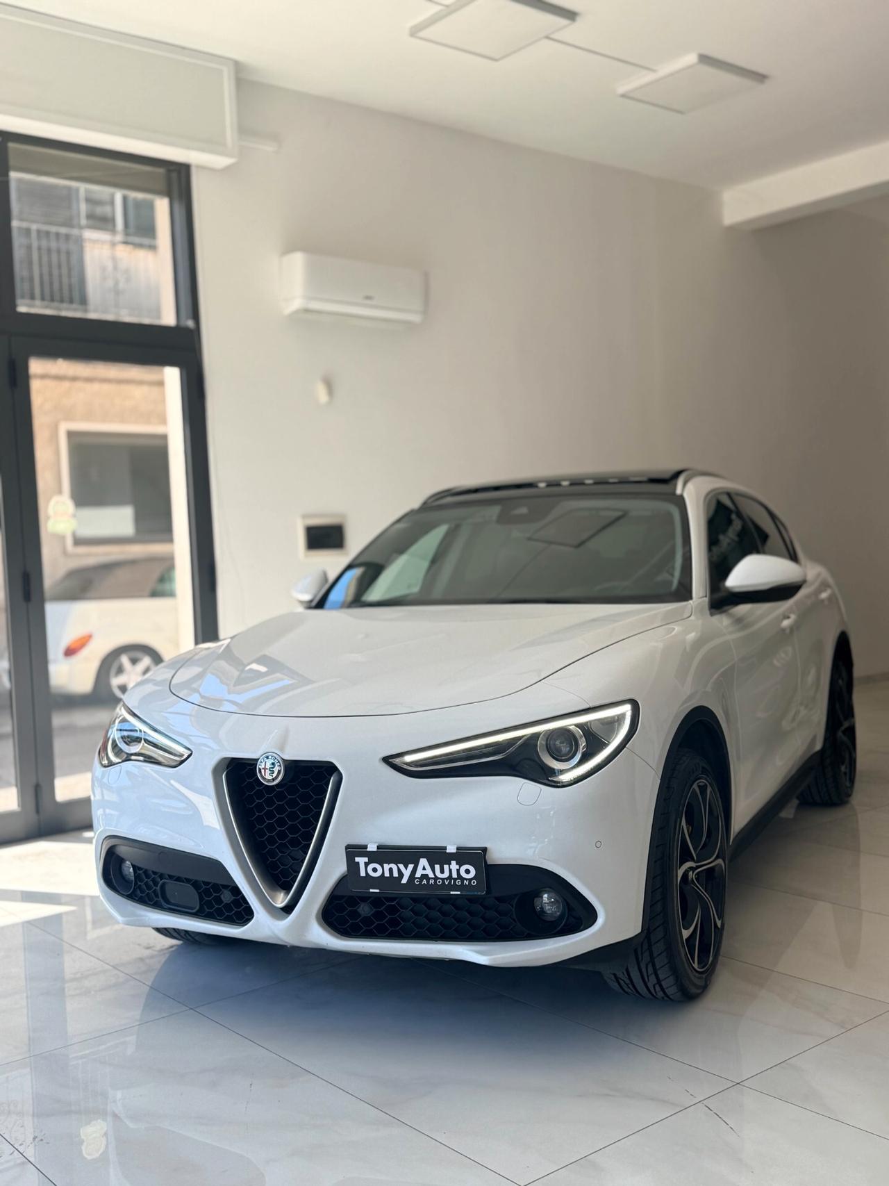 Alfa Romeo Stelvio 2.2 t Super Q4 210cv auto TETTO APRIBILE,TELECAMERA,SEDILI RISCALDABILI,NAVI,ANDROID AUTO,BLOCK SHAF