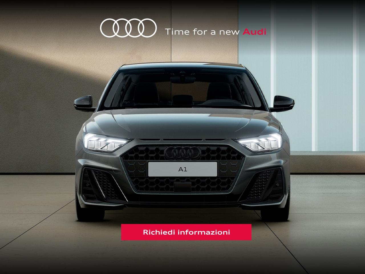 Audi A1 sportback 30 1.0 tfsi identity black 116cv s-tronic