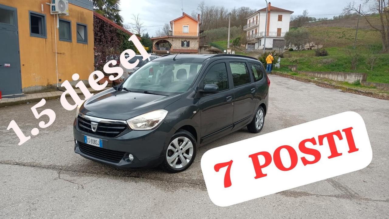Dacia Lodgy 1.5 diesel 7 posti navigatore telefono bluetooth