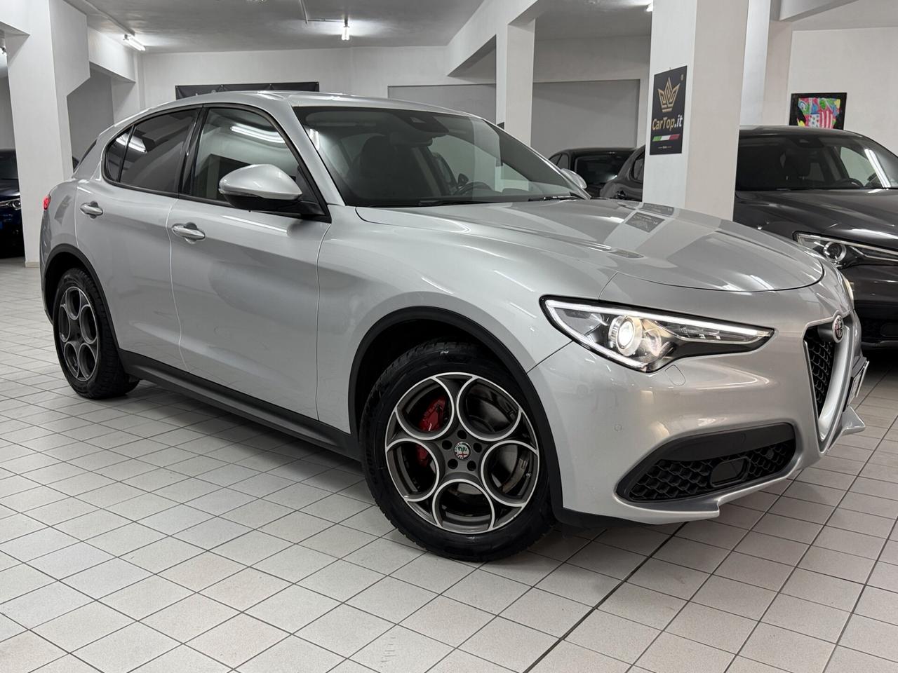 Alfa Romeo Stelvio 2.2 TD 160 CV ROSSO EDIZIONE CERCHI 19" PADDLE PINZE ROSSE RETROCAMERA DISTRIBUZIONE ESEGUITA FRENI
