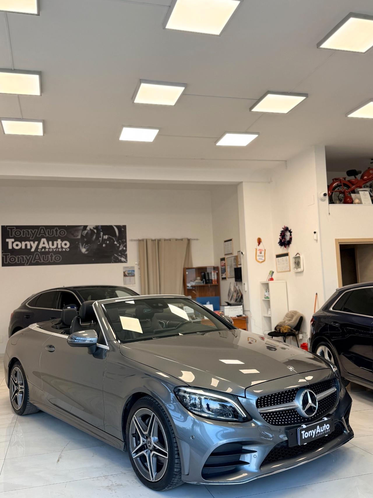 Mercedes-benz C 220 d AutoCABRIO Premium Plus automatica con LUCI SOFFUSE,VIRTUAL COCKPIT,TELECAMERA,APPLE CARPLAY,NAVI