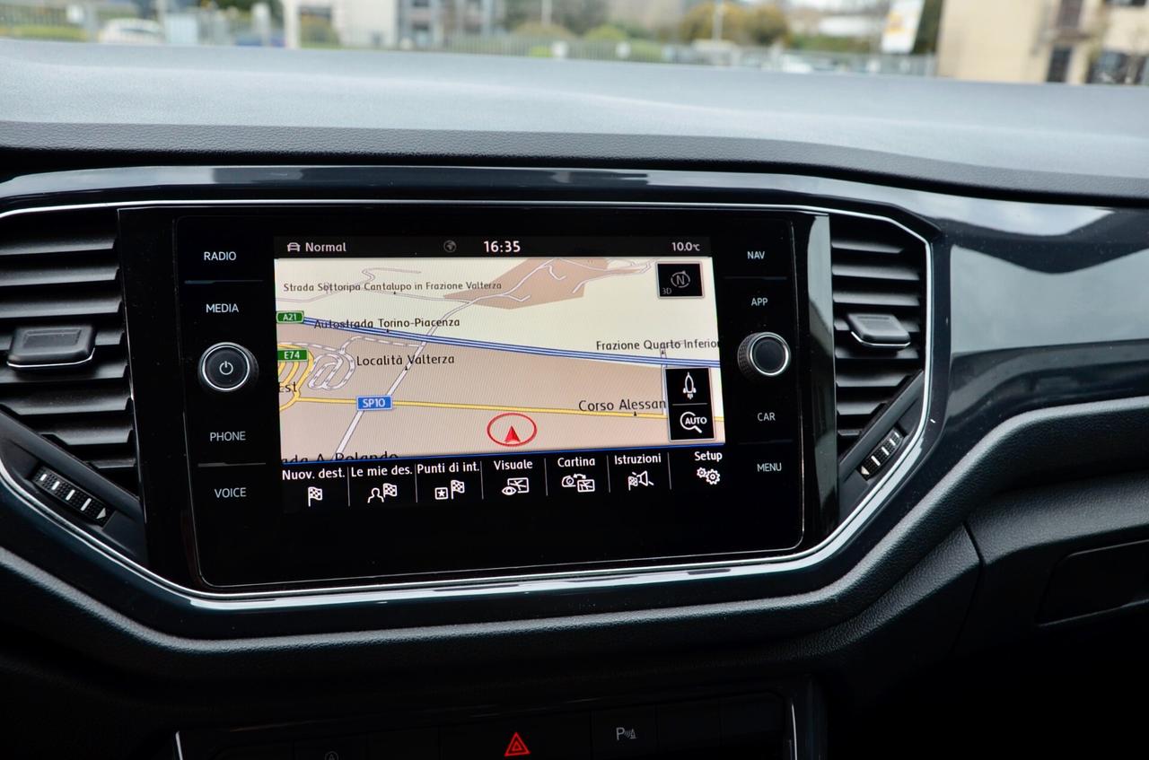 VOLKSWAGEN T-ROC 2.0 TDI R-LINE 4MOTION 150cv DSG, UFF ITALIANA, SERVICE VW, FULL LED, NAVI, LUCI AMBIENTE, 19", PERMUTE