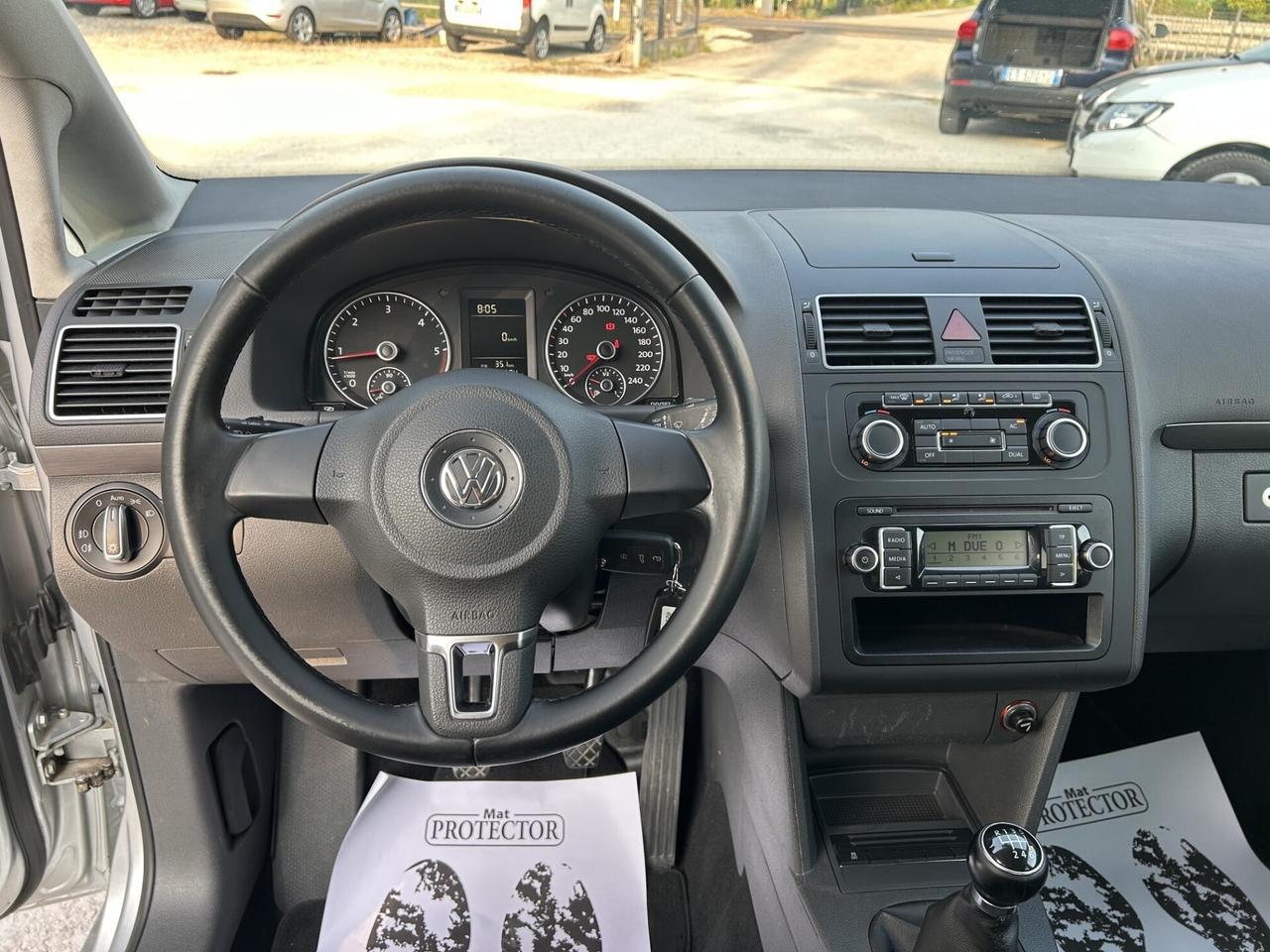 VOLKSWAGEN TOURAN 1.6 TDI 105CV 7 POSTI OK NEOP.