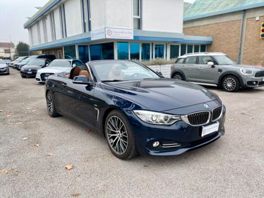 BMW 420 d Cabrio Luxury 190cv auto TAGLIANDI BMW