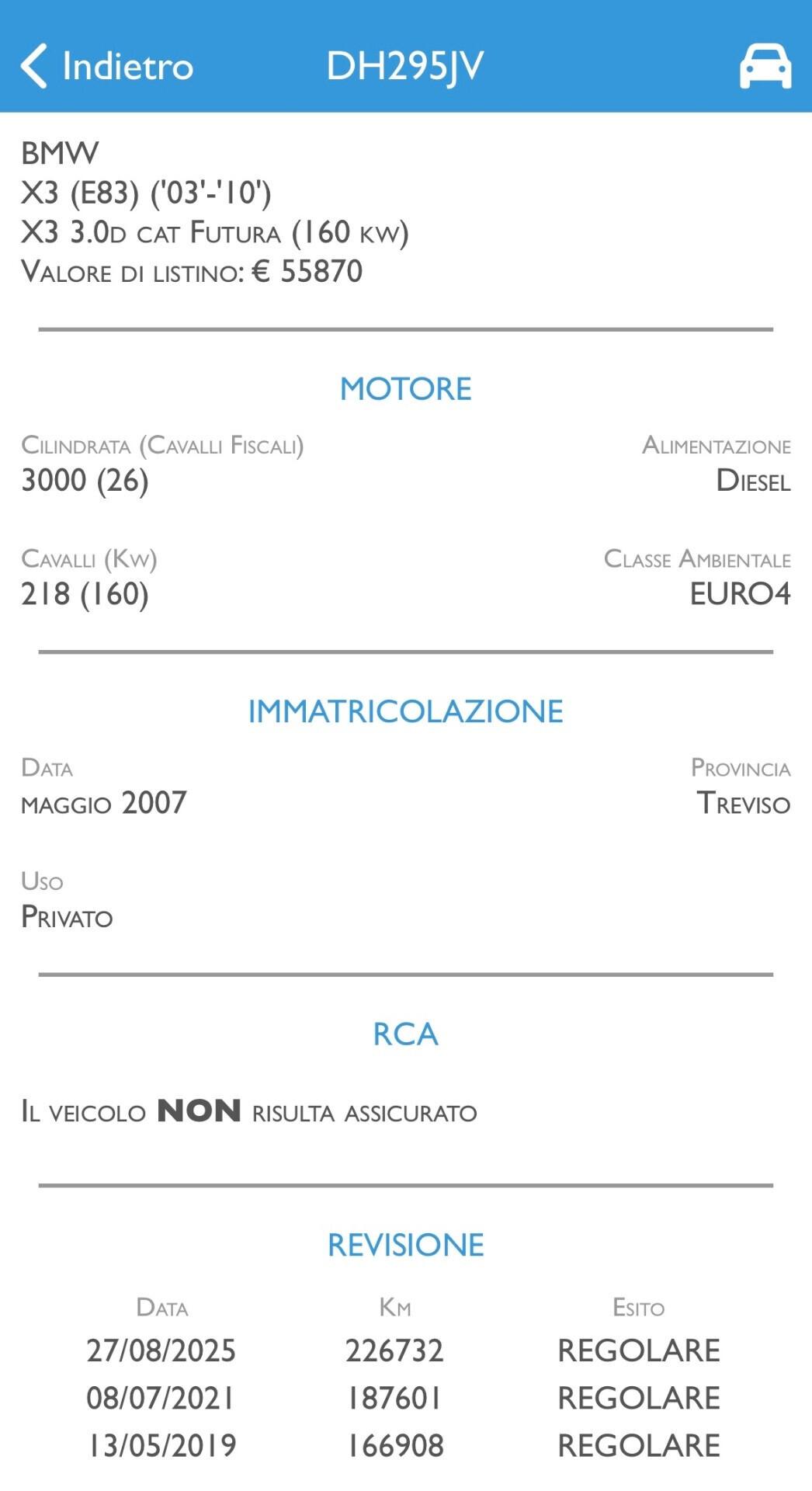 BMW X3 3.0 XDRIVE AUTOMATICA - GARANZIA TCARS
