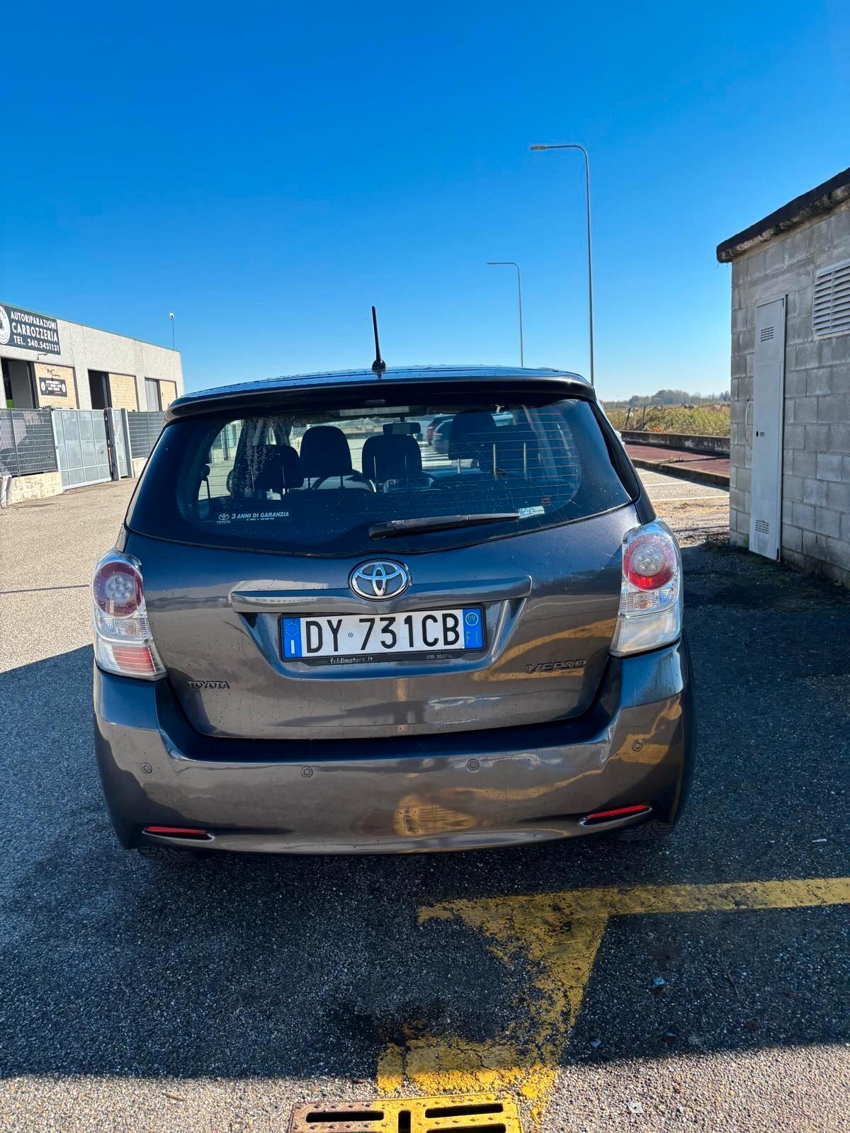 Toyota Verso 1.6 Sol CON SOLI 91.900 KM CERTIFICATI TOYOTA UNICO PROPRIETARIO