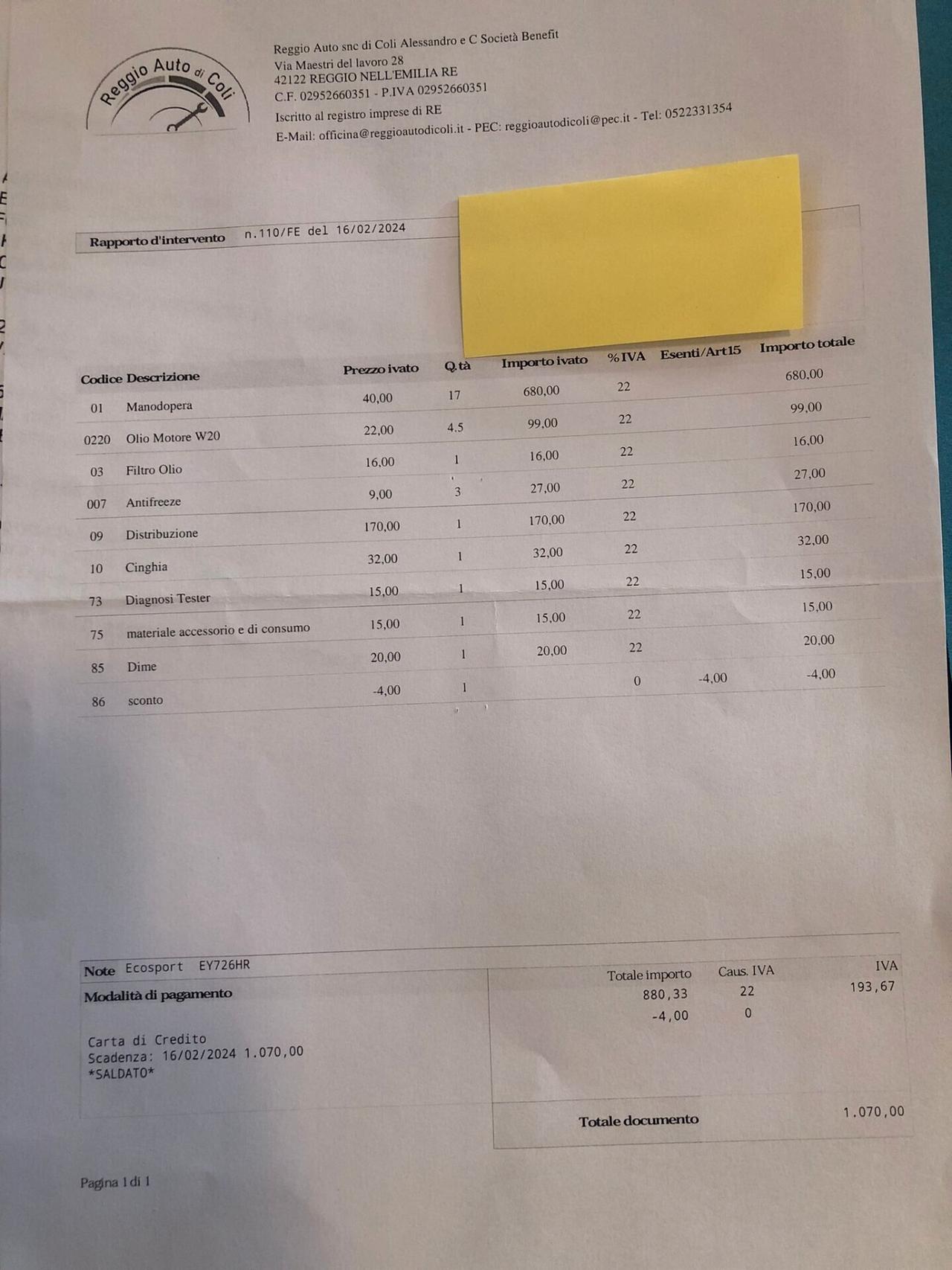 Ford EcoSport 1.0 EcoBoost 125 CV Titanium,UNICOPROP, PERFETTA!!!