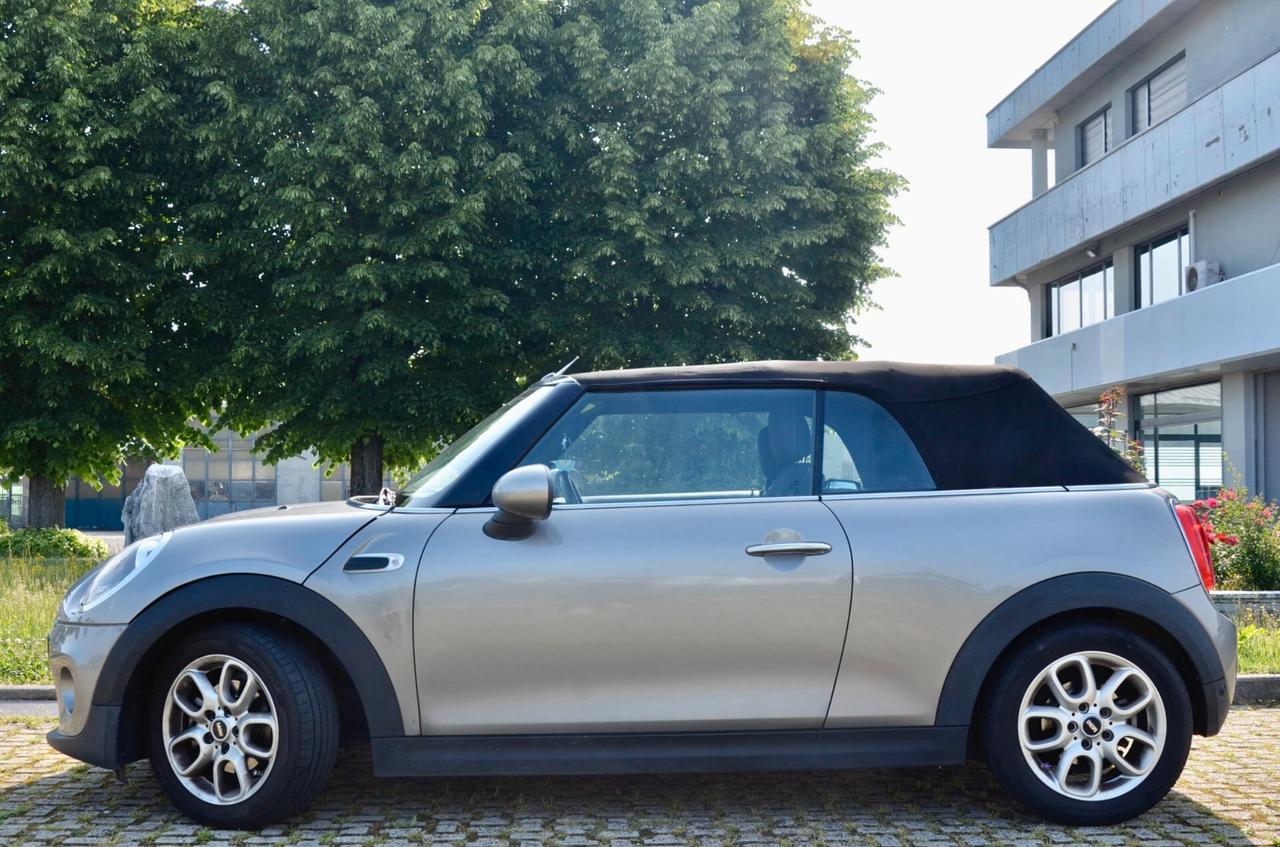 MINI COOPER D CABRIO 2.0 116cv AUTO, UFF ITALIANA, EURO 6B, RING COLORATO, LUCI AMBIENTE, NAVI, PERMUTE