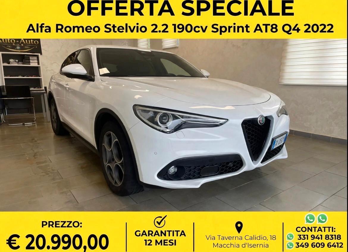 Alfa Romeo Stelvio 2.2 Turbodiesel 190 CV AT8 Q4 Sprint