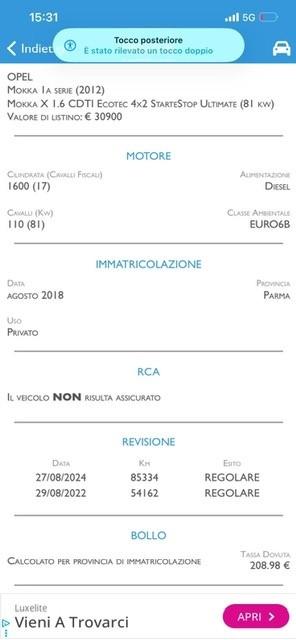 Opel Mokka X 1.6 CDTI Ecotec 4x2 Start&Stop Ultimate