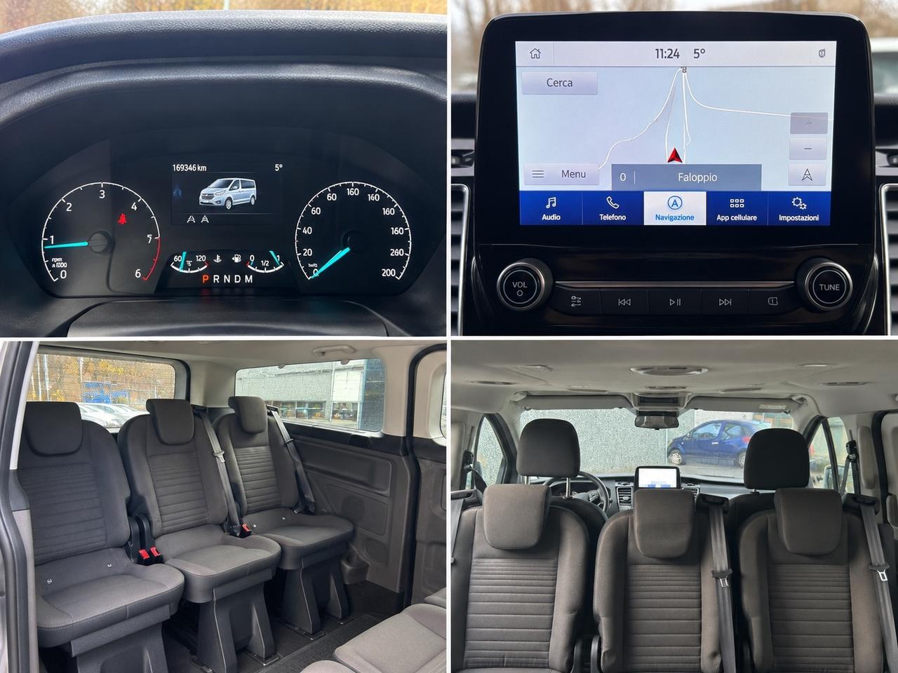 Ford Tourneo Custom 320 2.0 EcoBlue 185 CV Automatic Titanium L2 *PREZZO REALE*| 9 Posti | Navi | Clima | Telecamera