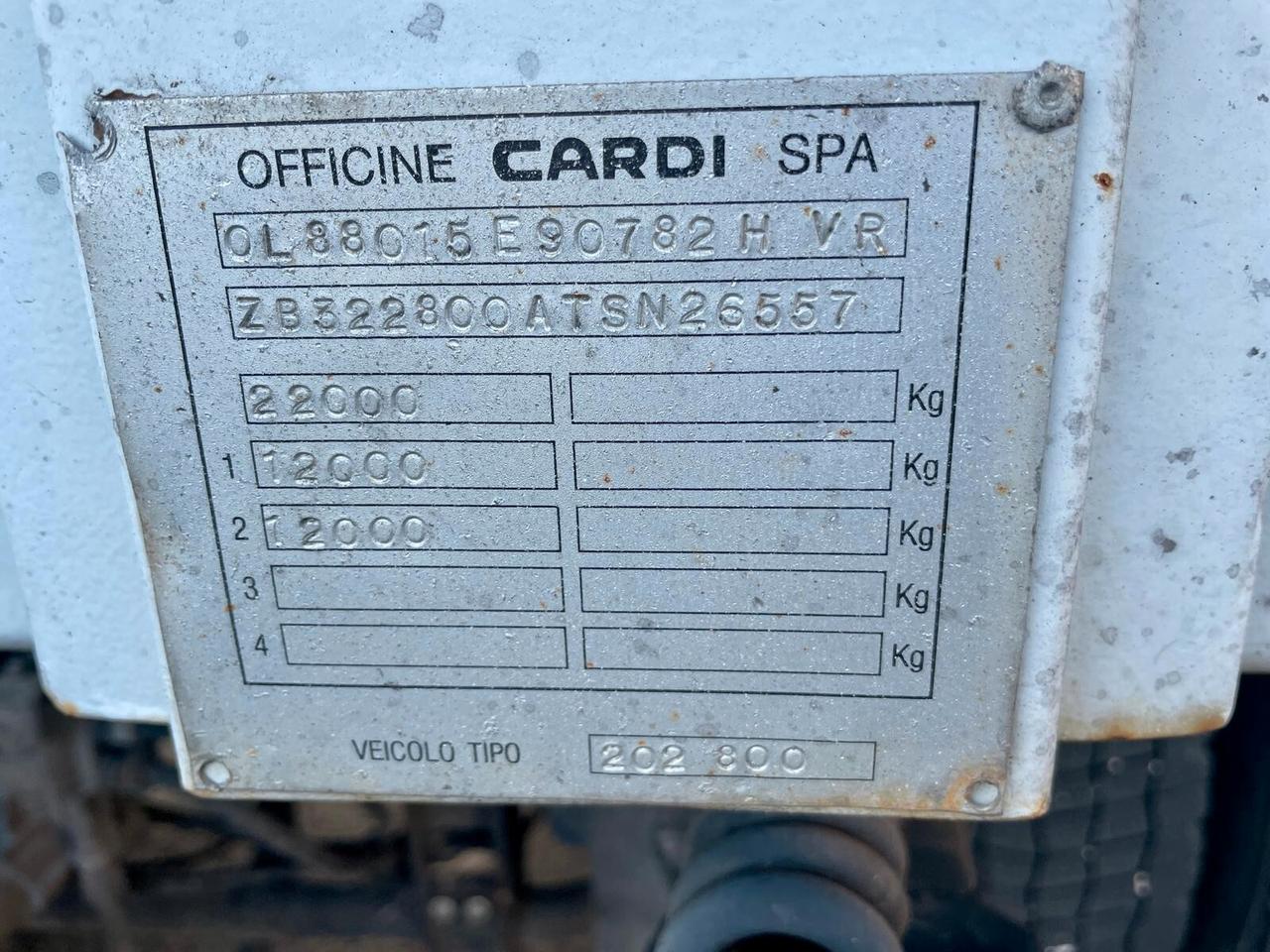 RIMORCHIO CARDI 202-800 ALZA E ABBASSA ELETTRICO