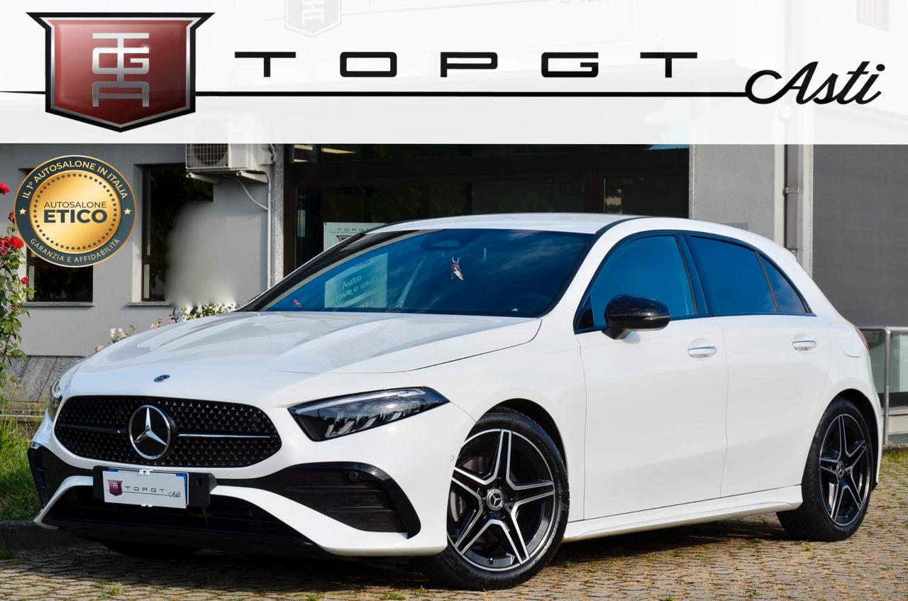 MERCEDES-BENZ A 180d AMG LINE PREMIUM PLUS 116cv AUTO, UFF ITALIANA, EURO 6D, SERVICE MERCEDES, FULL LED, RETROCAMERA, APPLE ANDROID, PERMUTE