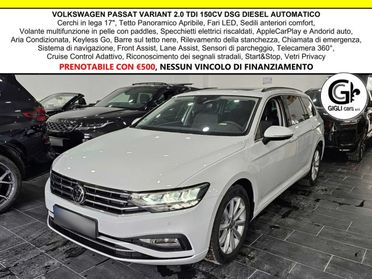 Volkswagen Passat Variant Tetto LED C.17 ACC Camera360 PDC Navi Paddles S&S