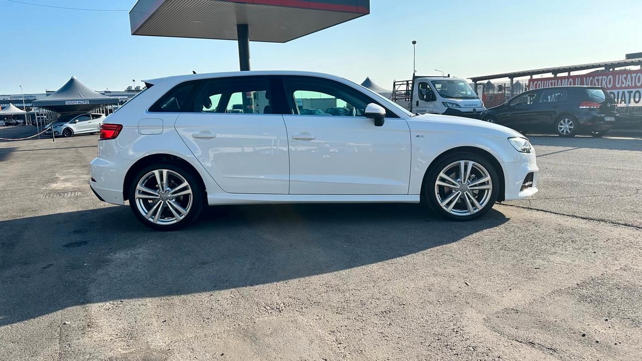 Audi A3 SPB 30 TDI S line Sport UNICO PROPRIETARIO KM CERTIFICATI