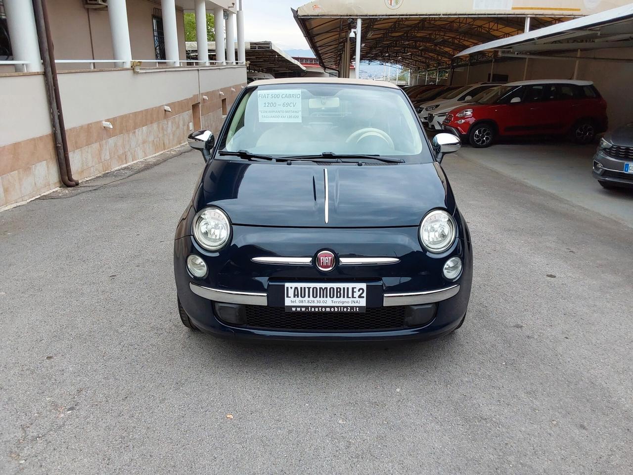 Fiat 500 C 1.2 Lounge con impianto Metano