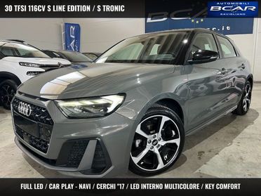 AUDI A1 SPB 30TFSI Stronic S line "17 Sline/FullLED/Telec.