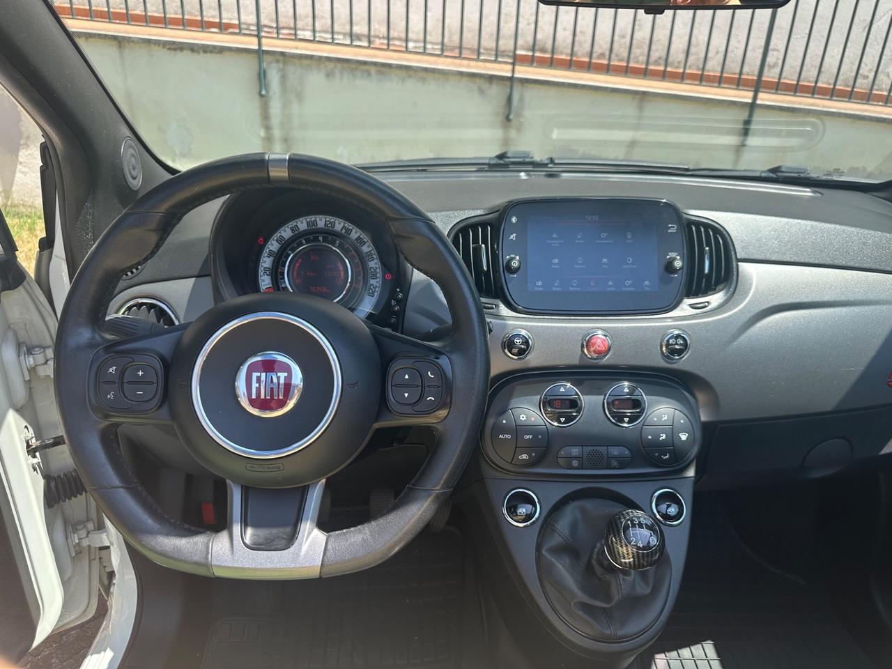 FIAT 500S CABRIO 1.2BENZINA/PELLE/BI-ZONA