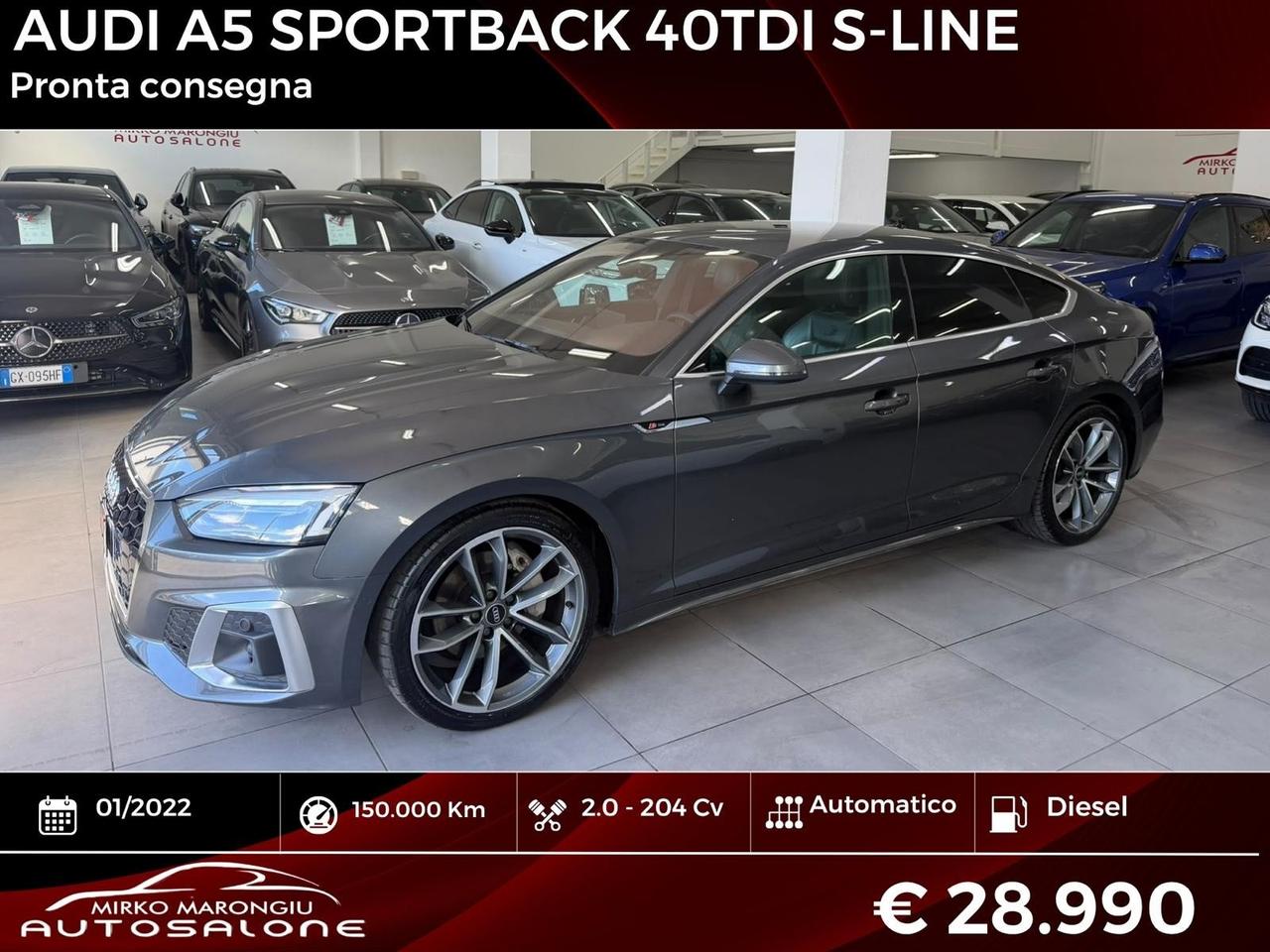 Audi A5 SPB 40 TDI S tronic S-line FINANZIABILE